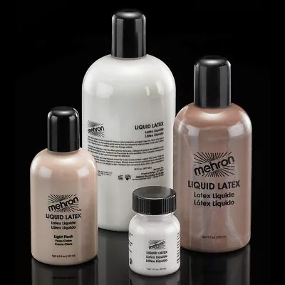 Liquid Latex Clear Flesh Beige Liquid Latex Mehron Make Up - Choose  Your Option • $9.95