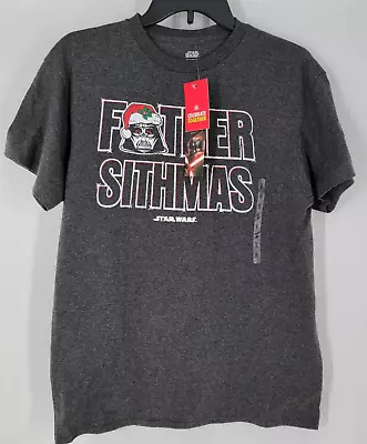 $14.20 • Buy Disney Star Wars Your Father Sithmas Holiday T-Shirt ~ Mens Sz Small ~ Gray NEW