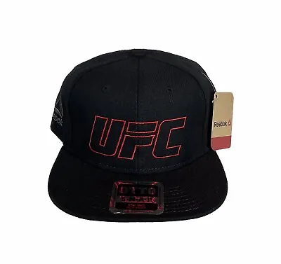 UFC Reebok Snapback Hat Cap NWT Black/Red • $18.99