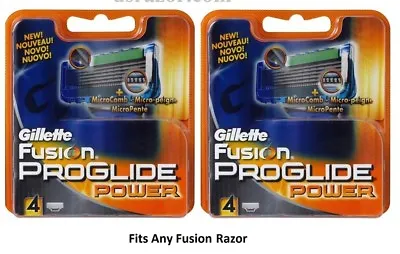 8 2*4 GILLETTE Proglide Power Razor Blades Cartridge Shaver FUSION Fits Flexball • $23.99