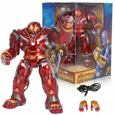 ZD Marvel Avenger Hulkbuster MK49 USB Light 8'' Action Figure Model Display Toys • £59.99