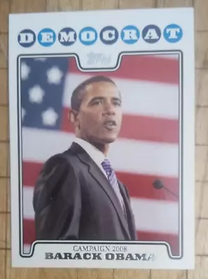 2008 Topps Barack Obama Campaign 2008 #C08-BO COMMANDER IN CHIEF ! • $4.25