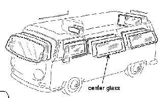 VW Vintage Parts GlassSide Center W/ Out Vent Window Style Solid Bus '68-'79 • $149.99
