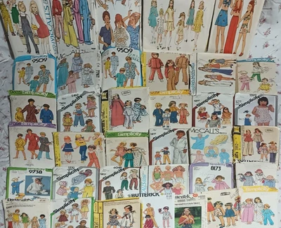 $39.95 • Buy 36 Vintage Pattern Lot Children's Kid's Clothing Sewing Butterick Simplicity