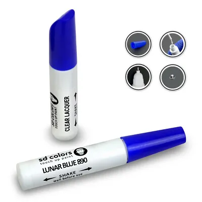 Mercedes Models Lunar Blue 890 Touch Up Paint Pen Brush Repair Kit • $12.99