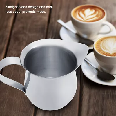 Milk Frothing Pitcher Coffee Creamer Milk Jug For Coffee Cream Friends • $13.81