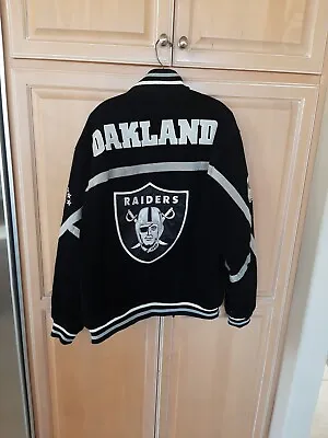 Oakland Raiders Jacket Leather Suede  New But Has A Few Marks Mens • $120