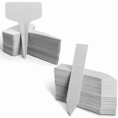 £3.99 • Buy Plastic Plant Labels Garden Markers T-Type Gardening Name Tags Herbs Pots White