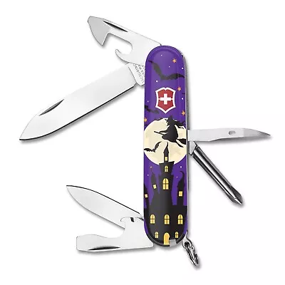 Victorinox Swiss Army Knives Purple Witch Happy Halloween Tinker Knife • $34.95