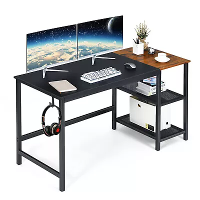 $139.95 • Buy Giantex Computer Desk Study Laptop Table Office Workstation W/ Shelf 150 X 60CM