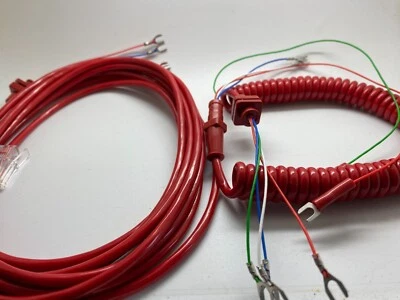 Gpo China Red 706-746 Telephone Line & Handset Cable Set • £8.95