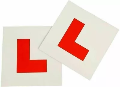 2 X Dvla Approved L Plates Fully Magnetic Secure Learner Driver Car Plates • £4.89