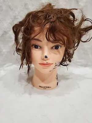 Paul Mitchell Human Hair Mannequin Practice Head Cosmetology Hairdressing  • $24.99