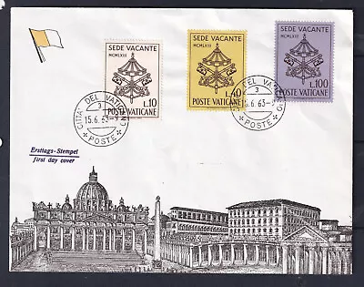 Vatican City 1963 SEDE VACANTE Fdc • $0.99