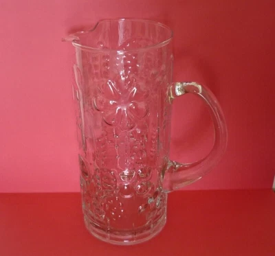 $79 • Buy Vintage - Nuutajarvi Iittala Water Jug Toikka Oiva Art Glass 1.2 Liters Volume