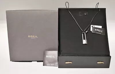 £33.20 • Buy Breil Milano Tribe Silk Cord Steel Lock Necklace List €.64.00 