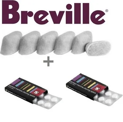 BREVILLE Espresso Accessories - 2 X 8 Cino Cleano Tablets & 1 X 6 Water Filters  • $58.94