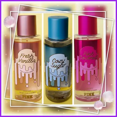 Victoria's Secret PINK COZY SUGAR FRESH VANILLA PINK COCONUT BODY MIST SPRAY New • $19.95