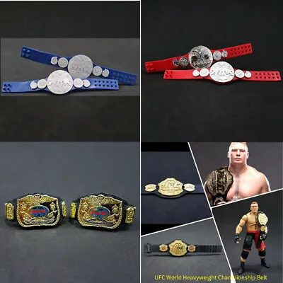 Mattel WWE WWF UFC Tag Team Championship Title Belt Elite Wrestling Toy Figure • $36.29