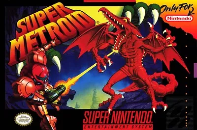 Super Metroid Super Nintendo SNES BOX ART Premium POSTER MADE IN USA - SNE170 • $13.48