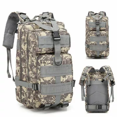 Military Molle Tactical Backpack 30L Outdoor Camping Hiking Travel Bag Rucksack • $25.99