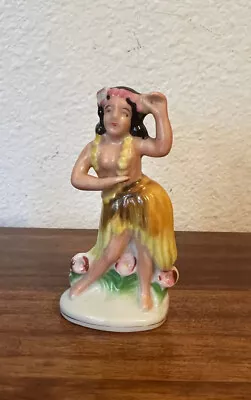 Vintage Porcelain Hawaiian Hula Girl Figurine- Made In Occupied Japan 4  • $110