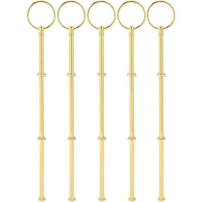 5 Set Wedding Metal Gold 3 Tier Cake Stand Center Handle Rods Fittings Kit • £11.81