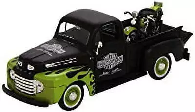1:24 Scale Harley 1948 Ford F-1 Pickup Truck With 1948 FL Panhead Motorcycle • $20.76