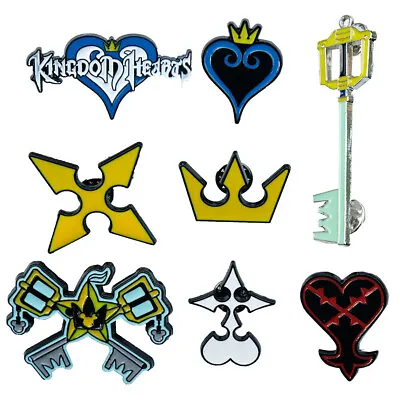 Kingdom Hearts Sora Keyblade Symbol Brooch Metal Badge Pin Button 8styles Gift • $4.84