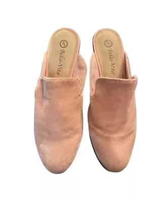 Bella Vita Mules Slides Shoes Women's Size 8.5 M Briar II Flat Pink • $16.99