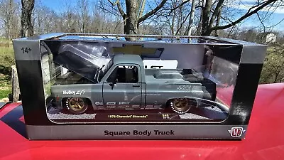 M2 Machines 2024 Gray 1975 Chevrolet Silverado Square Body Truck 1:24 Scale • $55