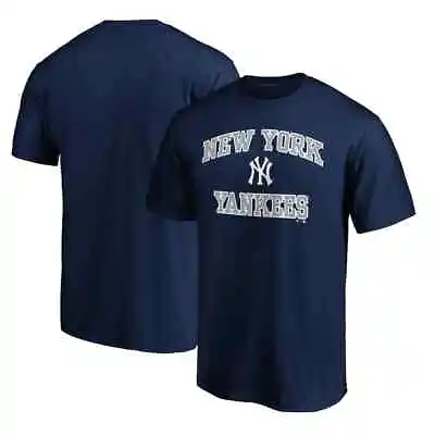 NWT Majestic Men's New York Yankees Fanatics Branded Navy Heart & Soul T-Shirt • $16.99