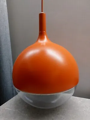 Vintage Space Age Pendant Sputnik Lamp Mid-Century Big Glass Sphere Space Lamp • $240