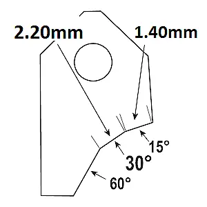 30°-2.20mm.Valve Seat Cutting Carbide Tip BitSERDI NEWEN ROTTLER SUNNEN GOODSON • $18.30