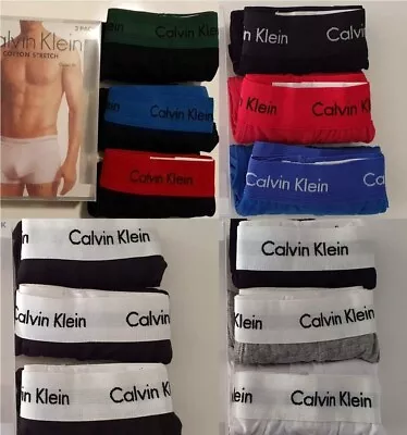 Calvin Klein Mens Boxers Trunks 3 Pack Multi Colours Classic Fit Ck  S - Xl • £20.99