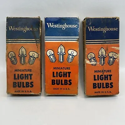 Vtg Westinghouse Miniature Lamps Bulbs Lantern #27 4.9V 10 Pack Lot Of 3 • $22.49