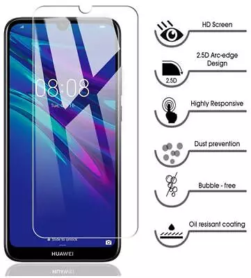  For Huawei Y6 2019  Screen Protector Tempered Glass Guard  • £2.99