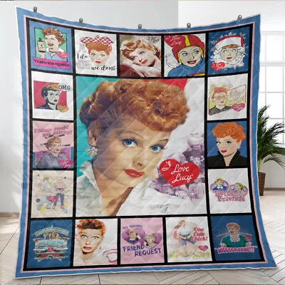 I Love Lucy Blanket I Love Lucy TV Series Quilt Blanket Soft And Cozy Gifts • $59.95