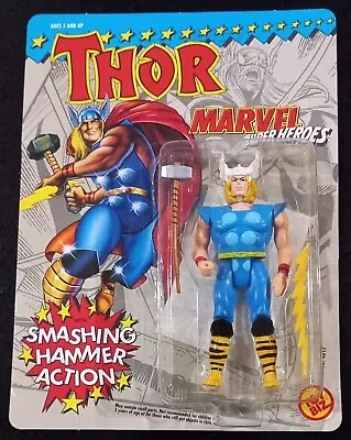 Thor Smashing Hammer 1991 MOC Marvel Super Heroes - Toy Biz Figure ref: T0399 • $59