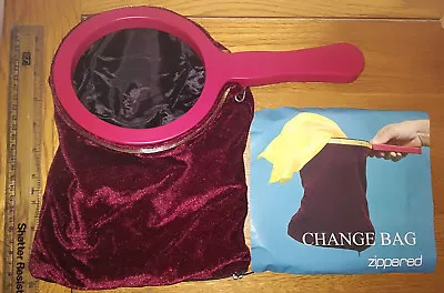 Velvet Change Bag With Bottom Zip (Red) Pro Magic Device Great For Kids Shows! • £19.95