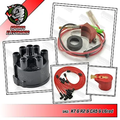 Jaguar XJ6 S1 And S2 45D6 Electronic Ignition Cap Rotor Arm 8mm Red HT Leads • £64.95