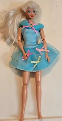 Vintage 1990s Ballerina Barbie Doll Dress Wrong Articulated Doll C313G • $17.47