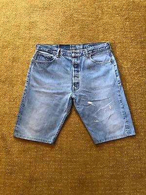 Vintage Levis Jean Shorts Mens 36 • $14.99