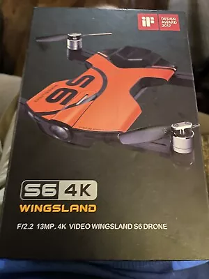 Orange Wingsland S6 Drone GPS WI-FI APP Control 4K UHD Camera Selfie Quadcopter • $15.50