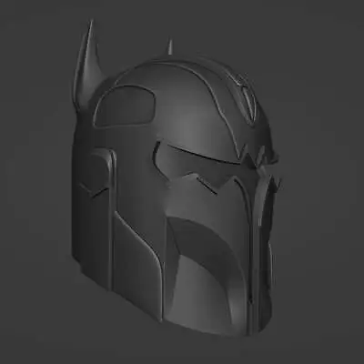 Bat-Mandalorian Mash-up Concept Cosplay Helmet • $350