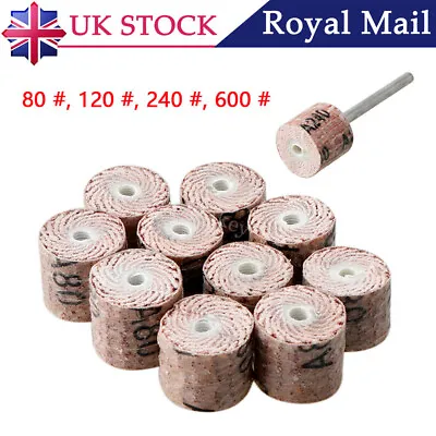 £4.89 • Buy 10PCS 80-600 Grit Flap Wheel Sanding Sandpaper Drill Polish Disc For Rotary Tool