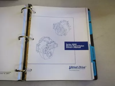 Velvet Drive Marine Series 5000 Marine Transmission Owner's Manual • $37.14