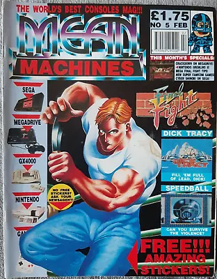 NEAR MINT - Mean Machines Magazine - Issue # 5 - February 1991 RARE • £23.99