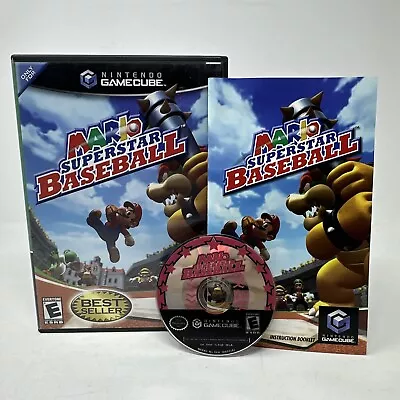 Mario Superstar Baseball (Nintendo GameCube 2005) COMPLETE CIB - TESTED & WORKS • $79.99