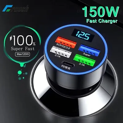 4 USB Port Super Fast Car Charger Adapter For IPhone Samsung Android Cell Phone • $6.99